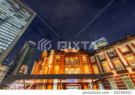 Tokyo Station Marunouchi Station Building Tokyo Cityscape Tokyo Station Marunouchi Station Building Tokyo Cityscape 89286491