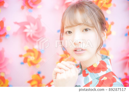 浴衣女性肖像 浴衣女性肖像 89287517