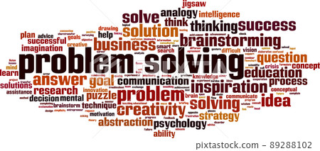 Problem solving word cloud Problem solving word cloud 89288102