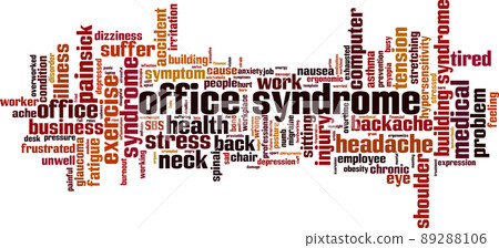 Office syndrome word cloud 89288106