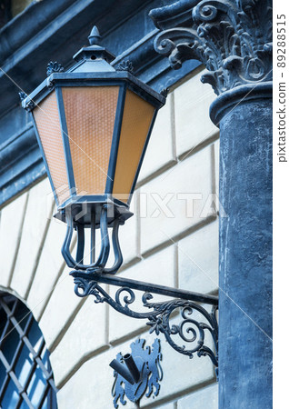 Street lights, illumination and vintage lantern. Street lights, illumination and vintage lantern. 89288515