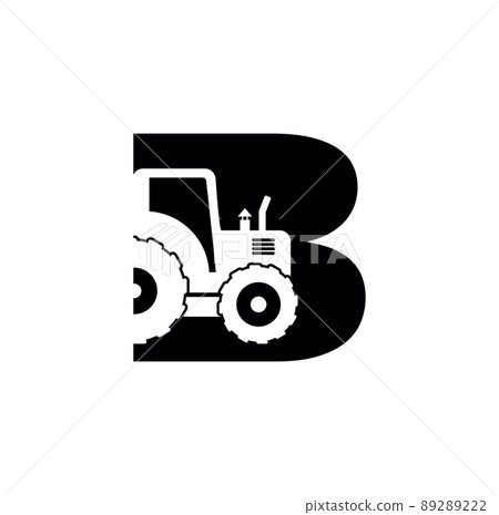 Tractor Monogram Logo Initial Letter B Tractor Monogram Logo Initial Letter B 89289222