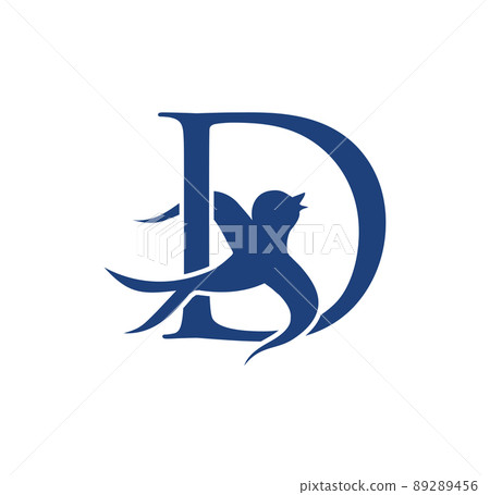 Swallow Bird Initial Letter D Swallow Bird Initial Letter D 89289456