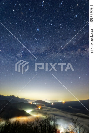 銀河/夏三角與青木原樹海雲海 89289761