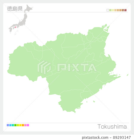 Map of Tokushima Prefecture ・ Tokushima Map 89293147