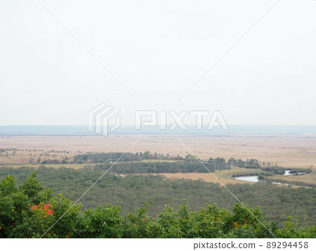 View from Kushiro Wetland Hosooka Observatory in Autumn View from Kushiro Wetland Hosooka Observatory in Autumn 89294458