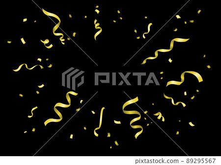 golden confetti illustration golden confetti illustration 89295567