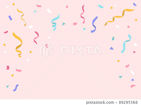 柔和的彩色紙屑插圖 柔和的彩色紙屑插圖 89295568