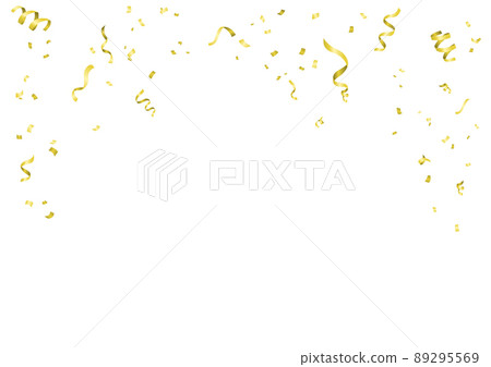 golden confetti illustration 89295569