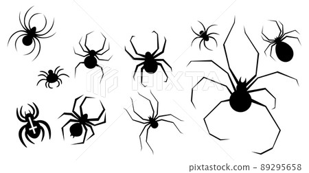 Set of spiders element for the holiday Halloween - Vector Set of spiders element for the holiday Halloween - Vector 89295658