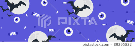 Colorful pattern background for the holiday halloween - Vector Colorful pattern background for the holiday halloween - Vector 89295822