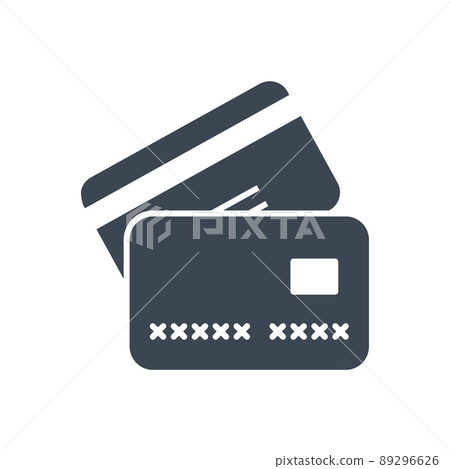 Credit card related vector glyph icon 89296626