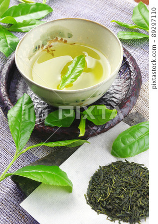 New tea and raw tea leaves New tea and raw tea leaves 89297110