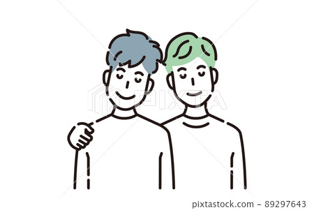 人物插圖線描 89297643