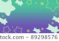 Green and purple shooting star frame 89298576