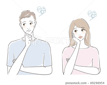 Beautiful male and female couple in their 30s 89298954