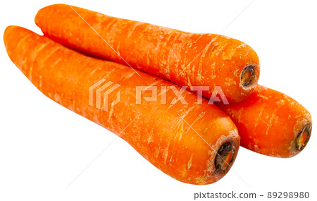 Carrots isolated over white background Carrots isolated over white background 89298980