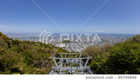 View of Tokushima City from the summit of Mt. Bizan (Tokushima City, Tokushima Prefecture) View of Tokushima City from the summit of Mt. Bizan (Tokushima City, Tokushima Prefecture) 89299846