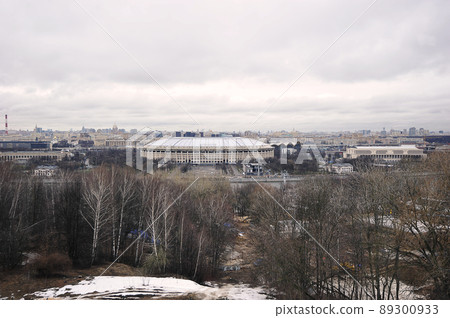 view of the Luzhniki stadium from Vorobyovy Gory in Moscow view of the Luzhniki stadium from Vorobyovy Gory in Moscow 89300933
