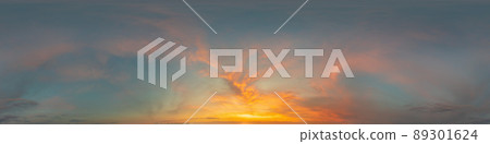 Dark blue sunset sky panorama with Cirrus clouds. Seamless hdr pano in spherical equirectangular format. Complete zenith for 3D visualization, game and sky replacement for aerial drone 360 panoramas. Dark blue sunset sky panorama with Cirrus clouds. Seamless hdr pano in spherical equirectangular format. Complete zenith for 3D visualization, game and sky replacement for aerial drone 360 panoramas. 89301624