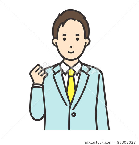 Male office worker pose guts pose Male office worker pose guts pose 89302028
