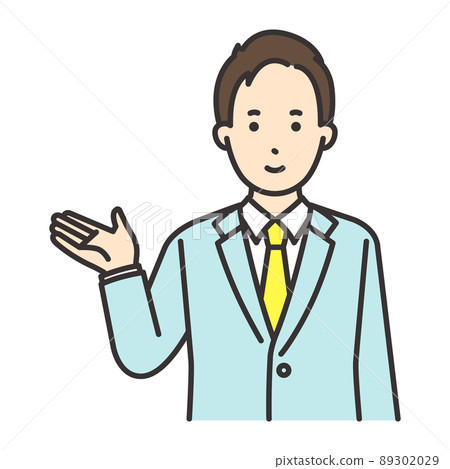 Male office worker pose guidance 89302029