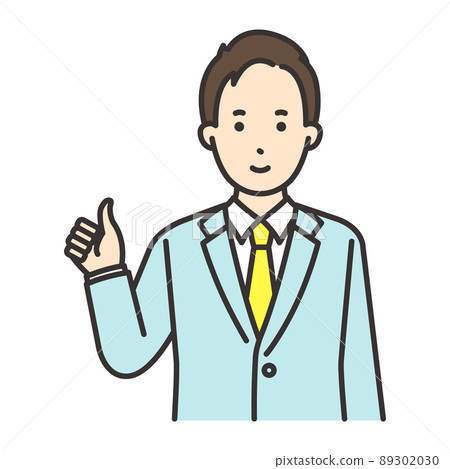 Male office worker pose good 89302030