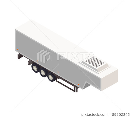 Isometric Semitrailer Icon 89302245