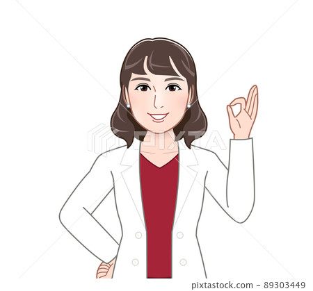 穿著外套的時尚女人 89303449