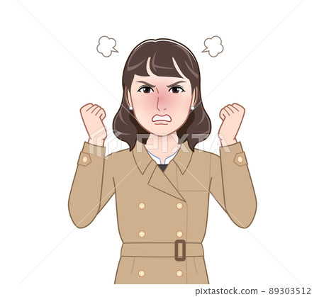 穿著外套的時尚女人 穿著外套的時尚女人 89303512