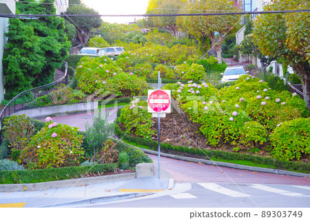 Lombard Street in San Francisco 89303749
