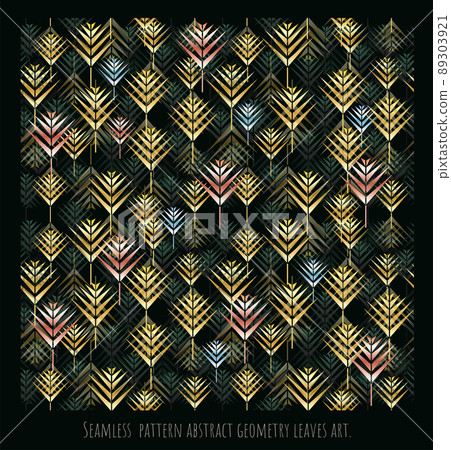 Seamless pattern abstract overlapping geometry...-插圖素材 [89303921] - PIXTA圖庫