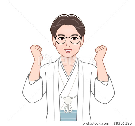 Young handsome man in kimono Young handsome man in kimono 89305189