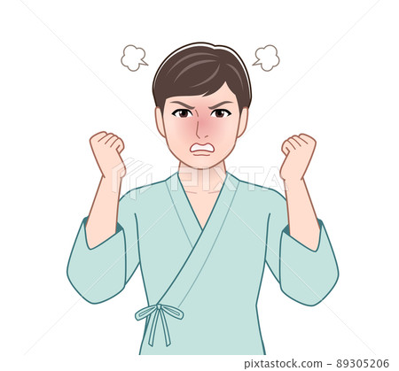 和服的年輕英俊的人 89305206