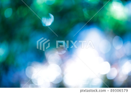 Ball bokeh glitter image blue 89306579