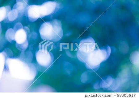 Ball bokeh glitter image blue 89306617