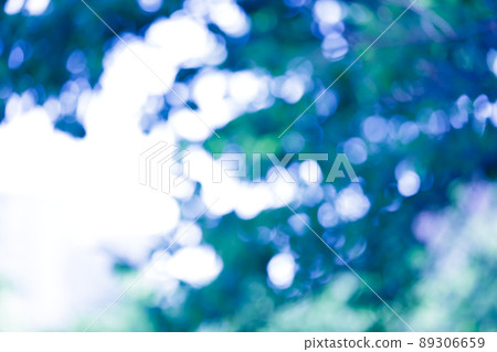 Ball bokeh glitter image blue 89306659