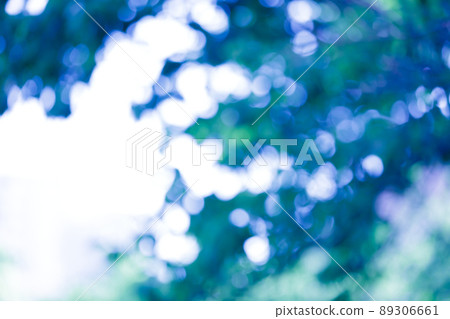 Ball bokeh glitter image blue 89306661