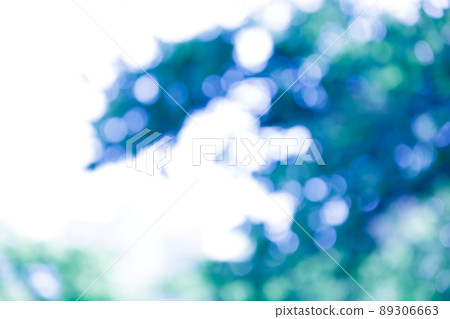 Ball bokeh glitter image blue 89306663