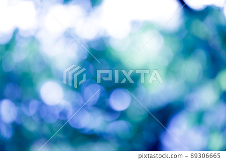 Ball bokeh glitter image blue 89306665