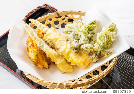 什錦食用野生植物天婦羅 89307539