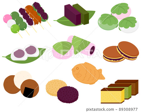 10 kinds of Japanese sweets set 10 kinds of Japanese sweets set 89308977