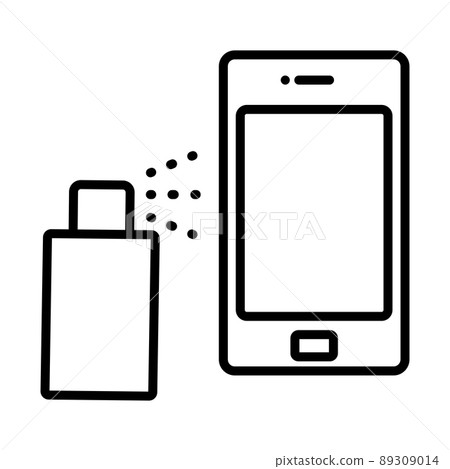 Sanitizer Smartphone Icon 89309014