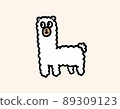 Cute alpaca 89309123