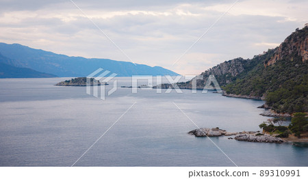 travel to Lagoon in Oludeniz, Fethiye, Turkey 89310991