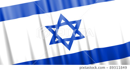 Wavy vector flag of Israel - Stock Illustration [89311849] - PIXTA