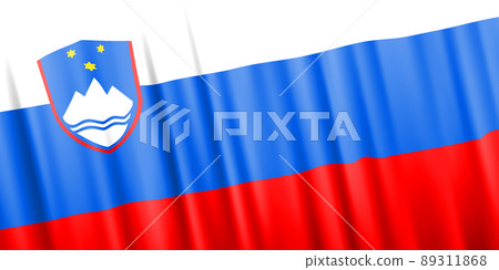 Wavy vector flag of Slovenia 89311868