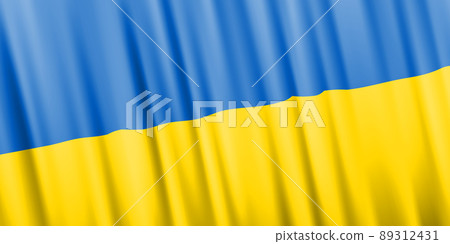 Wavy vector flag of Ukraine Wavy vector flag of Ukraine 89312431