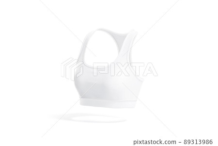 Blank white woman sport top mock up, side view Blank white woman sport top mock up, side view 89313986
