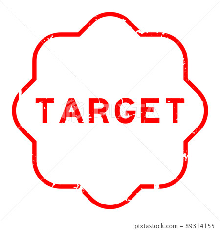 Grunge red target word rubber seal stamp on white background Grunge red target word rubber seal stamp on white background 89314155
